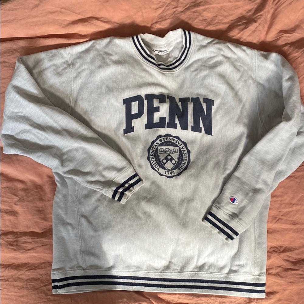 Champion Penn University White Crewneck